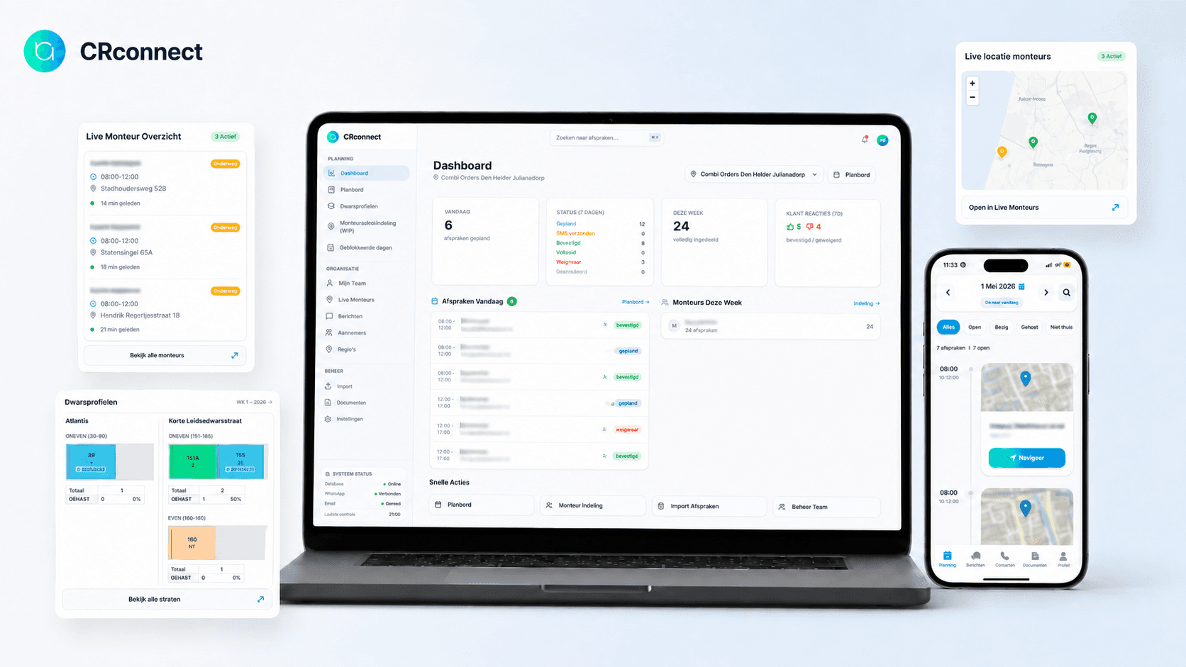 Digitale doorontwikkeling voor CRconnect